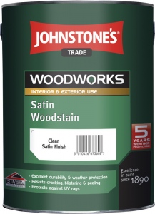 Johnstones Satin Woodstain- TEAK  5 l