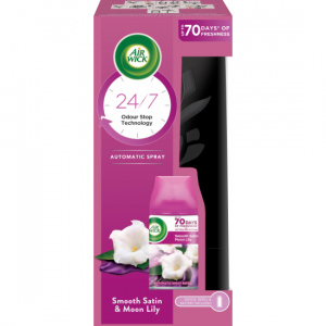 Air Wick FreshMatic Smooth Satin & Moon Lily osvěžovač strojek a náplň 250 ml