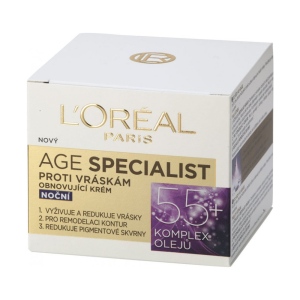 L'ORÉAL PARiS  Age Specialist noční krém obnovující 55+, 50 ml