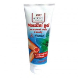 Bio Bione Masážní gel chladivý s Mentolem 200ml