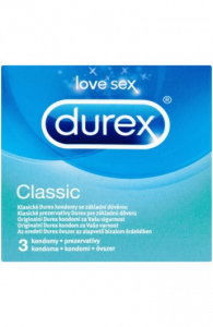 DUREX Classic kondomy 3 ks