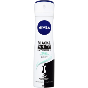 Nivea Black & White Invisible Fresh antiperspirant, 150 ml