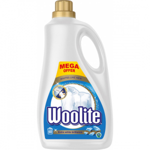 Woolite Extra White Brillance prací gel 60 praní, 3,6 l