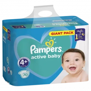 Pleny Pampers Giantpack Maxi Plus 4+ (10-15 kg) 70 ks