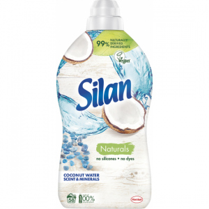 Silan Naturals Coconut Water & Mineral aviváž, 58 praní, 1,45 l