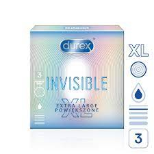 Durex Invisible XL Extra Thin Extra Sensitive kondomy, 3 ks
