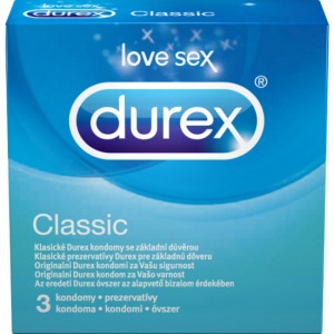 Durex Classic kondomy, 3 ks