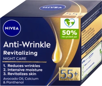 NIVEA  noční krém proti vráskám 55+, 50 ml