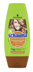 Schauma Fresh Matcha s mikroživinami balzám na vlasy pro mastné kořínky a suché konečky 200 ml