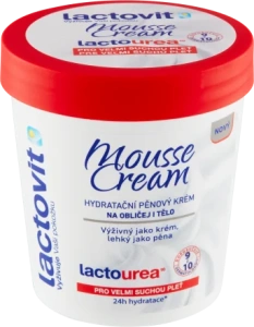 lactovit  Mousse Cream hydratační pěnový krém na obličej i tělo, 250 ml