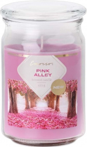 Emocio Pink Alley - Růžová alej vonná svíčka sklo se skleněným víčkem 453 g 93 x 142 mm