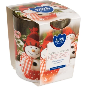 SVÍČKA VONNÁ VE SKLE ŠTASTNÉ VÁNOCE 100G