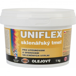 Uniflex olejový sklenářský tmel, přetíratelný, 1 kg