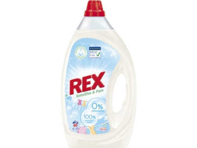 Rex prací gel Sensitive & Pure 60 praní, 3 l