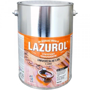 Lazurol S1002 mat, lak na kov a dřevo, bezbarvý, 4 l