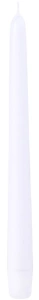 SVÍČKA KONICKÁ BÍLÁ 22X240MM 50G