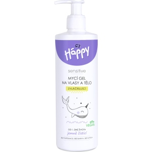 Bella Baby Happy mycí gel na vlasy a tělo zvláčňující, 400 ml