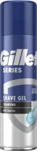 Gillette Series Čisticí gel na holení s dřevěným uhlím 200 ml