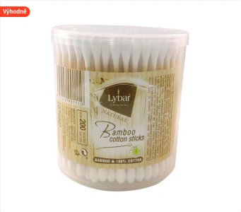 VATOVÉ TYČKY DO UŠÍ BAMBUS 200KS