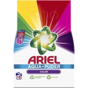 Ariel prací prášek Aqua Puder Color 18 praní, 1,170 kg