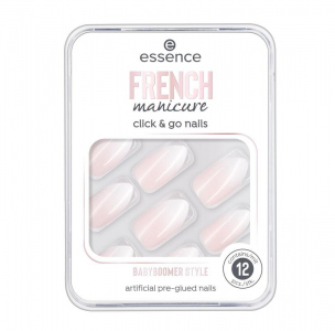 Essence French Manicure Click & Go Nails umělé nehty 02 Babyboomer Style 12 kusů