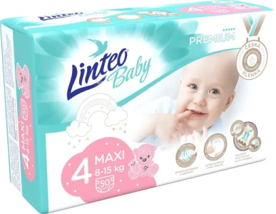 Linteo Baby Plenky Premium Maxi (8-15kg) 50 ks