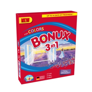 Bonux Color Caring Lavender prací prášek, 4 praní, 300 g