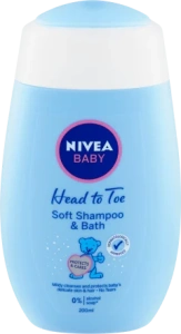 NIVEA BABY šampon & pěna do koupele, 200 ml