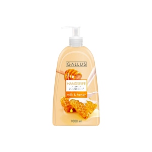 Gallus tekuté mýdlo Milk & Honey, 1 l