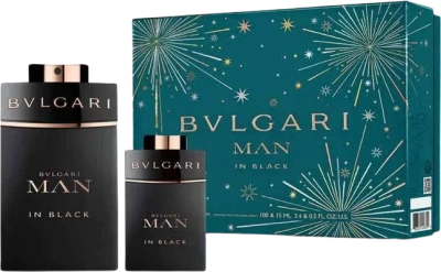 Bvlgari Man In Black parfémovaná voda 100 ml + parfémovaná voda 15 ml, dárková sada pro muže