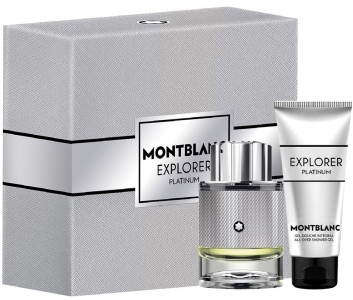 Montblanc Explorer Platinum parfémovaná voda 60 ml + sprchový gel 100 ml, dárková sada pro muže