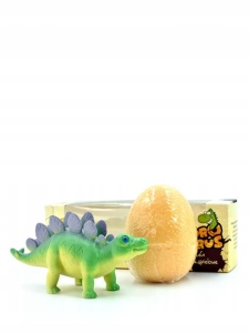 Šumivá bomba do koupele s hračkou dinosaura, mango