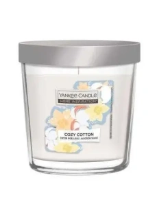 YANKEE CANDLE  střední svíčka ve skle Cozy Cotton 200g