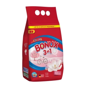 Bonux Color Pure Magnolia prací prášek, 60 praní, 4,5 kg