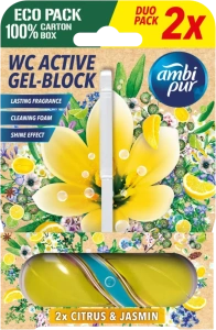 Ambi pur Active gel-blok citron & jasmín 2 x 45 g