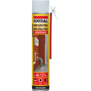 Soudal montážní pěna nízkoexpanzní trubičková, 750 ml