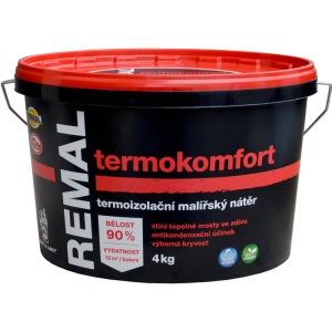 REMAL Termokomfort termoizolační barva na zeď, 4 kg