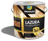Primalex LAZURA A NAPOUŠTĚDLO 3v1 teak tmavý 2,5l