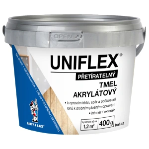 Uniflex akrylový tmel na sádrokarton, zdivo a dřevo, 400 g