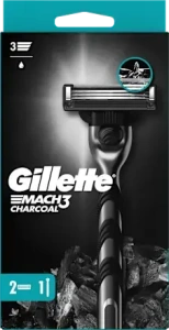 GILLETTE MACH3 CHARCOAL STROJEK + 2 NÁHRADY