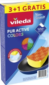 VILEDA HOUBIČKY PUR ACTIVE COLORS 3+1 GRATIS