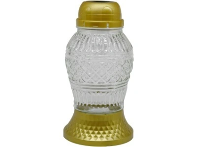 SVÍČKA HŘBITOVNÍ SKLO LED 21CM