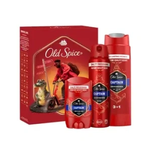 VÁNOČNÍ KAZETA OLD SPICE CAPTAIN SG 250ML+STICK +SPREJ DOMINO