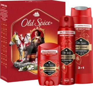VÁNOČNÍ KAZETA OLD SPICE EPIC LEGEND SG+STICK+SPREJ+ DOMINO