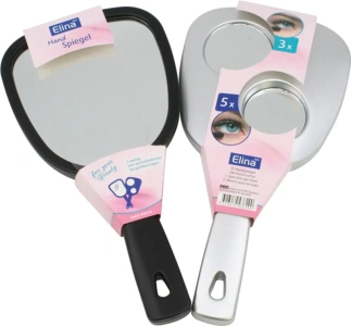 ZRCÁTKO RUČNÍ OBOUSTRANNÉ 26X13CM