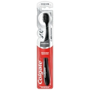 COLGATE ZUBNÍ KARTÁČEK CHARCOAL BLACK MEDIUM