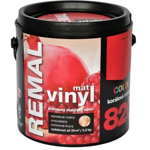REMAL Vinyl color 820 Korálově červená 3,2 kg