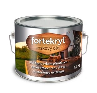 Austis FORTEKRYL voskový olej 1,8 kg teak