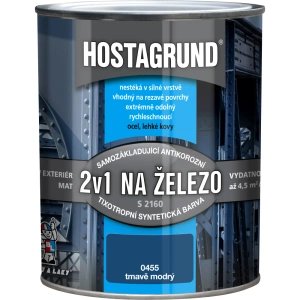 HOSTAGRUND 2v1 NA ŽELEZO S2160 - 0455 modrá tmavá 4 l