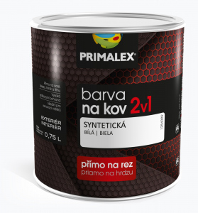 Primalex 2v1 na kov 0,75l bílá